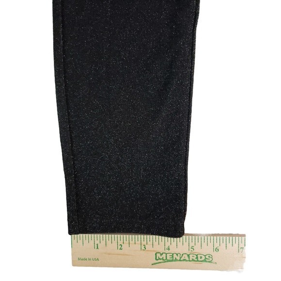 NWOT Divided by H&M Black Shimmer Pants Stretch Pants - Size 10 - Picture 9 of 10